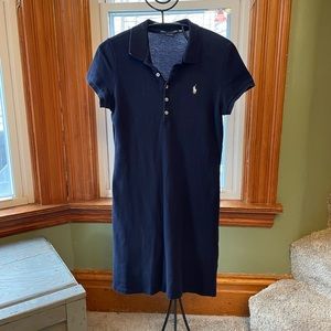 Ralph Lauren Sport cotton baby blue polo dress | size medium